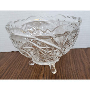 Kristal Zajecar Lead Crystal Yugoslavia Covered Candy Nut Dish BROKEN COVER